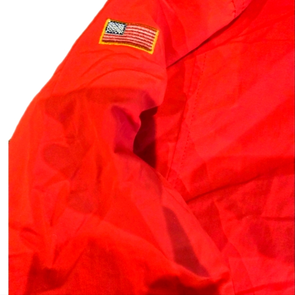 Vintage 1999 U.s. Open Waverly Red Windbreaker Jacket Size L Made In USA - Picture 6 of 6